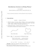 book Introductory Lectures on String Theory