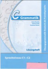 book C Grammatik: Übungsgrammatik. Lösungsheft