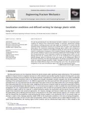 book Localization conditions and diffused necking for damage plastic solids