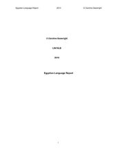 book Egyptian Language Report