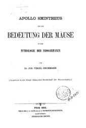 book Apollo Smintheus und die Bedeutung der Mäuse in der Mythologie der Indogermanen