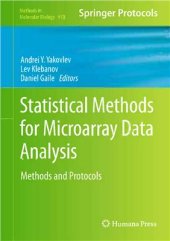 book Statistical Methods for Microarray Data Analysis: Methods and Protocol