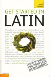 book Teach Yourself. Get Started In Latin