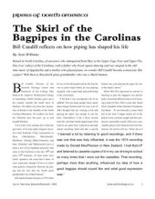 book Pipers of North America. The Skirl of the Bagpipes in the Carolinas