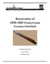 book Restoration of 1850-1865 Pennsylvania German Scheitholt