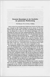 book Persische Etymologien in der Geschichte der jakutischen Wortforschung