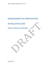 book Management of constipation in palliative care