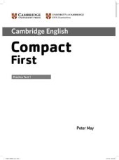 book Compact First - Practice test 1 with keys