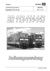 book Richtlinie 493.0143. Triebfahrzeuge bedienen Baureihen 112/ 114/ 143