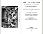 book Ashanti proverbs, the primitive ethics of a savage people