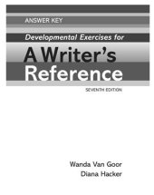 book A Writer's Reference - Answer Key