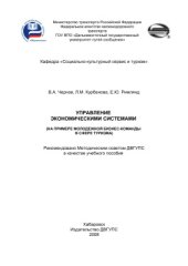 book Управление экономическими системами (на примере молодежной бизнес-команды в сфере туризма)