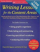 book Writing Lessons for the Content Areas