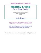 book Guide to Healthy Living For a Busy Family