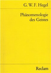 book Phänomenologie des Geistes (Reclam) / Philip Reclam Jun. Stuttgart 1987