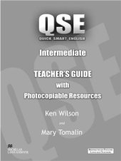 book QSE (Quick Smart English) lntermediate - Teacher's Guide