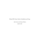 book Debian GN/Linux: Guide to Installation and Usage