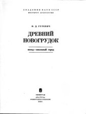 book Древний Новогрудок