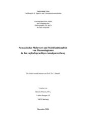 book Semantischer Mehrwert und Multifunktionalität von Phraseologismen in der englischsprachigen Anzeigenwerbung