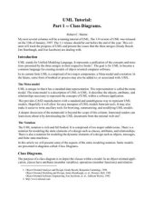 book UML Tutorial: Part 1 - Class Diagrams