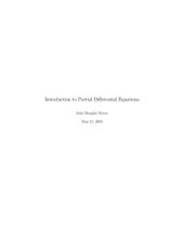 book Introduction to Partial Differential Equations