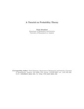 book A Tutorial on Probability Theory