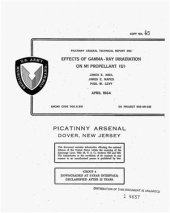 book Effects of gamma-ray irradiation on M1 propellant