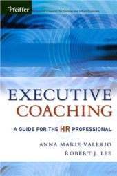 book Executive Coaching - A Guide For The Human Resource Professional