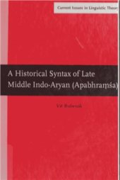 book A Historical Syntax of Late Middle Indo-Aryan (Apabhraṃśa)