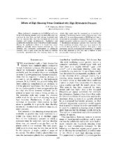 book Effects of High Shearing Stress Combined with High Hydrostatic Pressure