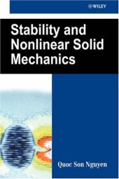 book Stability and nonlinear solid mechanics