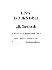 book Livy. Books I and II, 1891