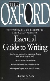 book The Oxford essential guide to writing