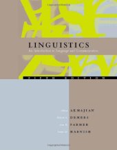 book Linguistics: an introduction to language and communication