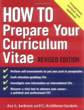 book How to prepare your Curriculum Vitae