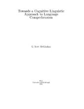 book Towards a cognitive linguistic approach to language comprehension