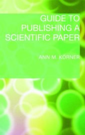 book Guide to publishing a scientific paper