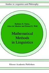 book Mathematical Methods in Linguistics