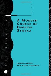 book Modern course of English syntax