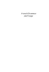 book French grammar and usage