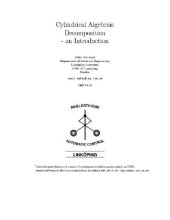 book Introduction to cylindrical algebraic decomposition