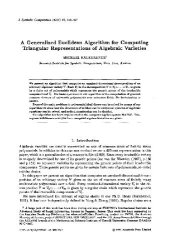 book Euclidean algorithm for triangular representation of algebraic varieties