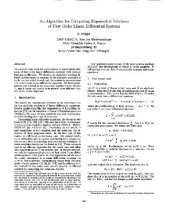 book Exponential solutions of 1st order ODE systems