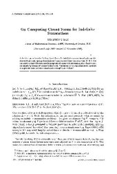 book Closed forms for symbolic summation. JSC 1993