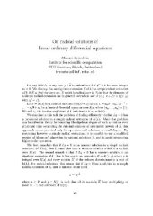 book Solutions of ODEs in radicals