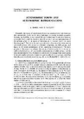 book Automorphic forms and automorphic representations