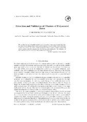 book Detection and validation of clusters of polynomial zeros