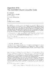 book Algorithm 810. SLEOGN2 Sturm-Liouville code