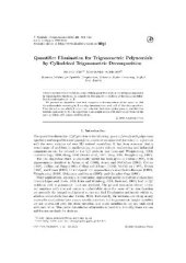 book Quantifier elimination and CAD for trigonometric polynomials