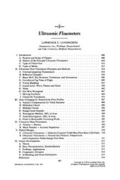 book Lynnworth Ultrasonic flowmeters